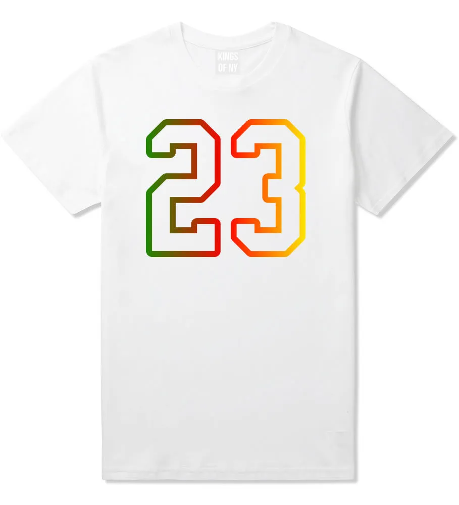 23 Cement Print Colorful Jersey T-Shirt