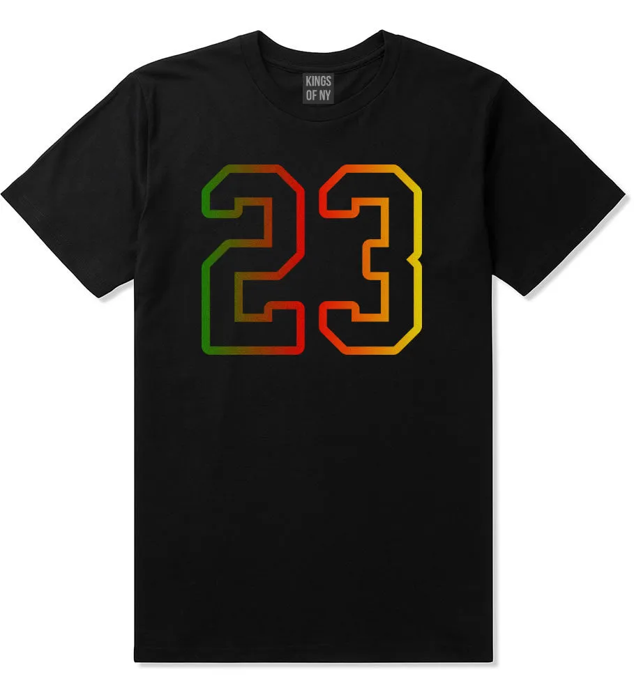 23 Cement Print Colorful Jersey T-Shirt