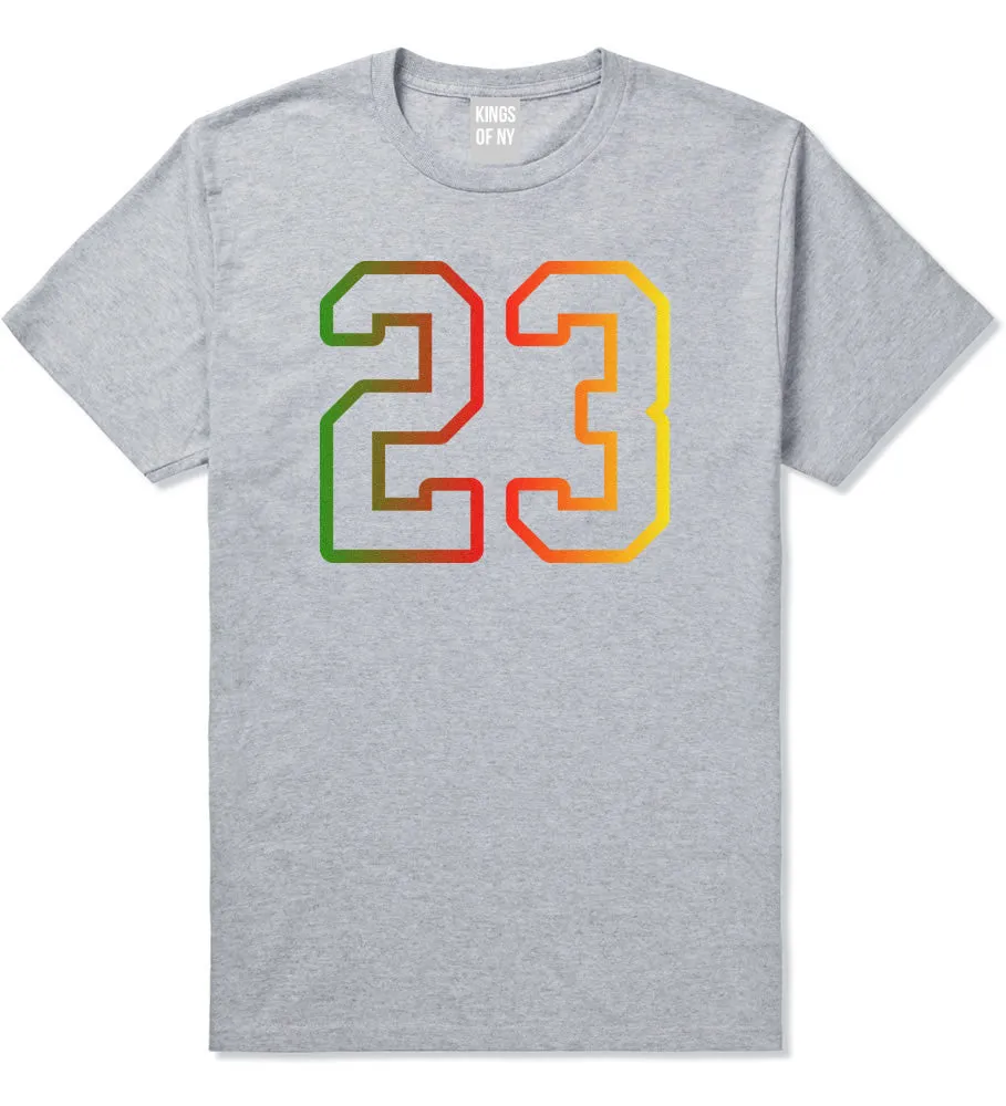 23 Cement Print Colorful Jersey T-Shirt