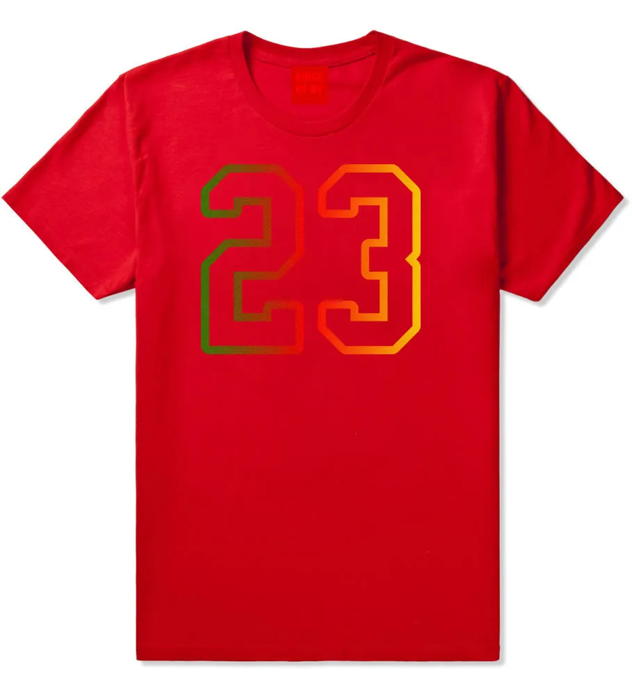 23 Cement Print Colorful Jersey T-Shirt