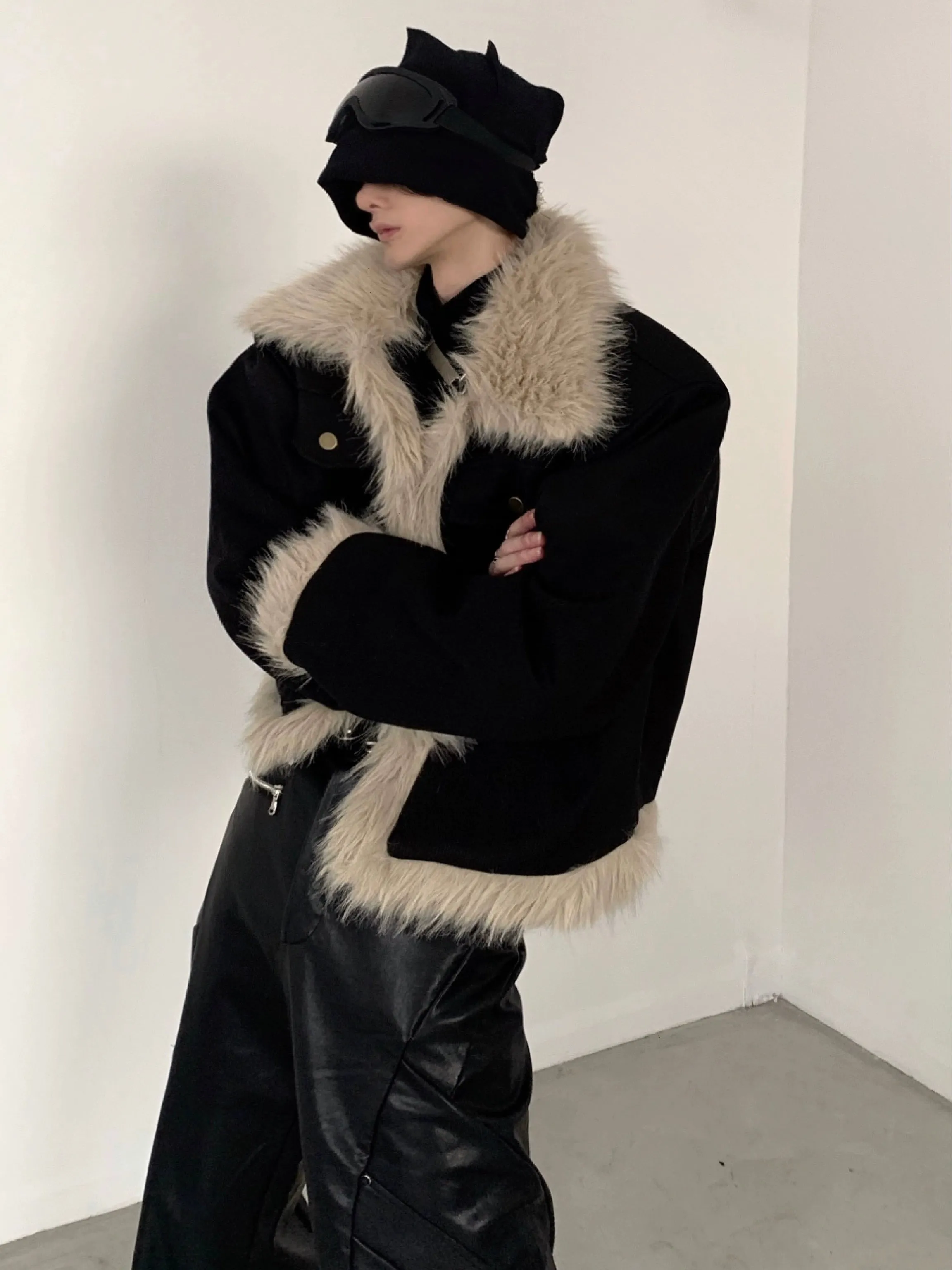 【23s December.】Retro Fur Collar Design Jacket