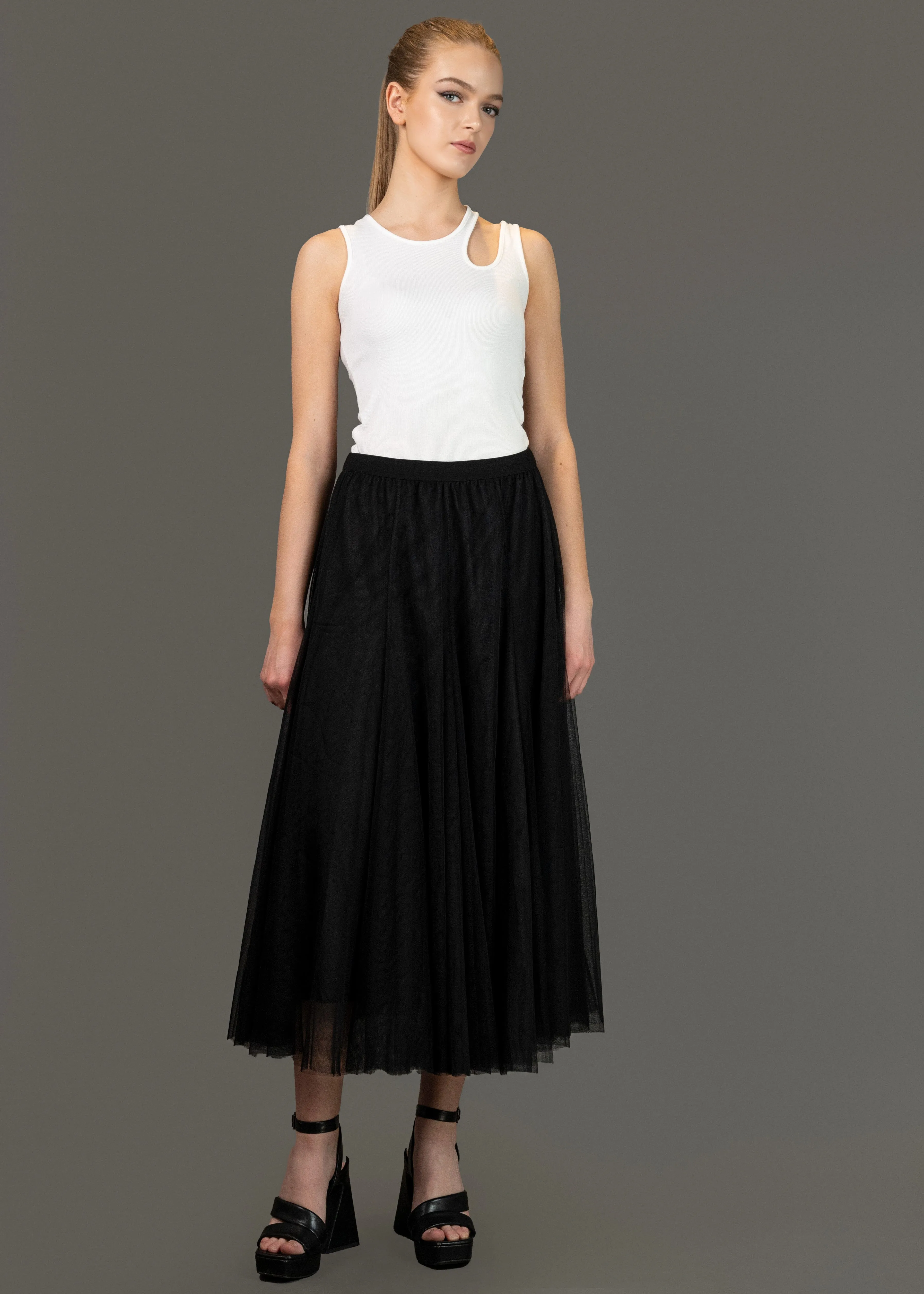 A-Line Tulle Skirt