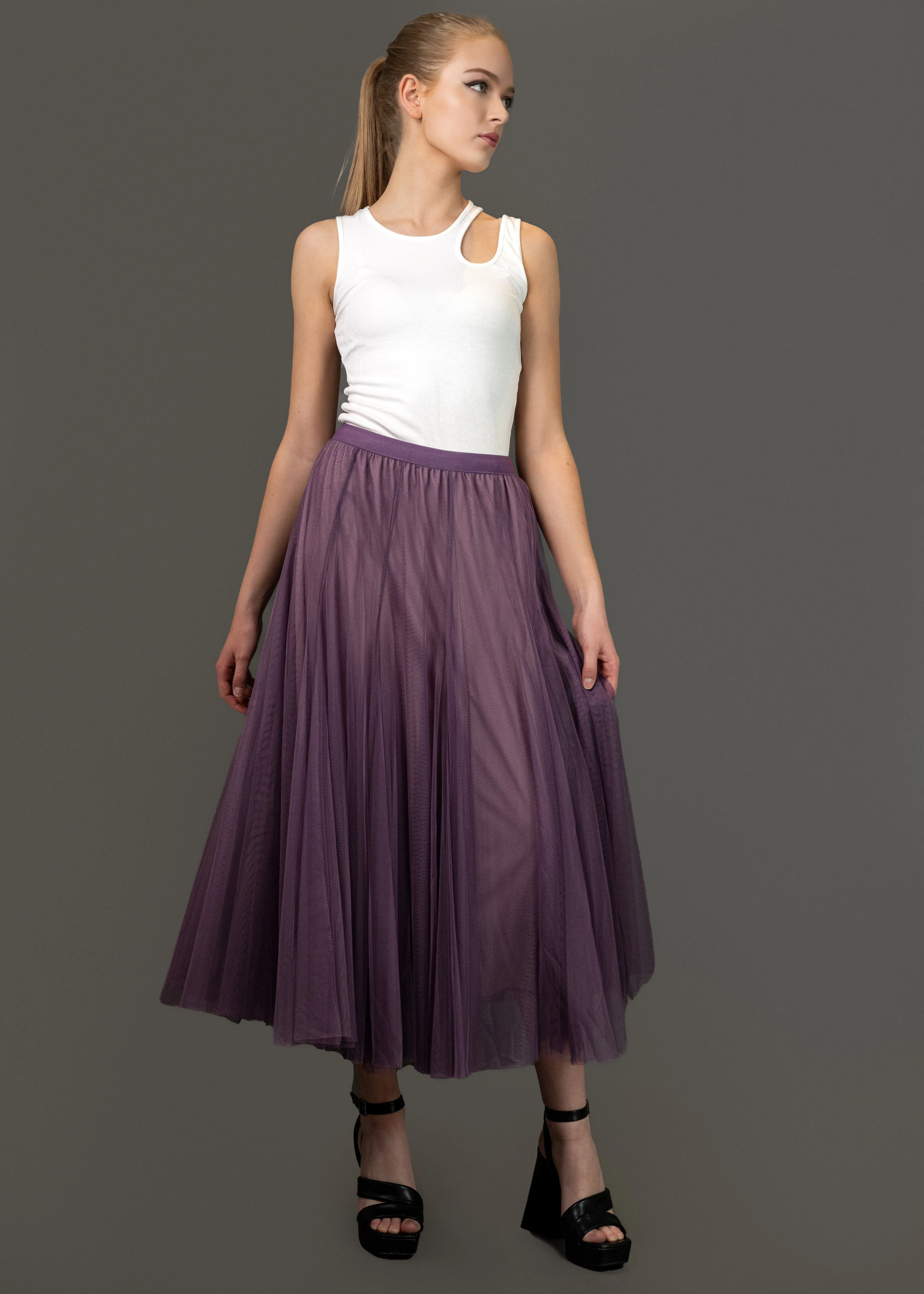 A-Line Tulle Skirt