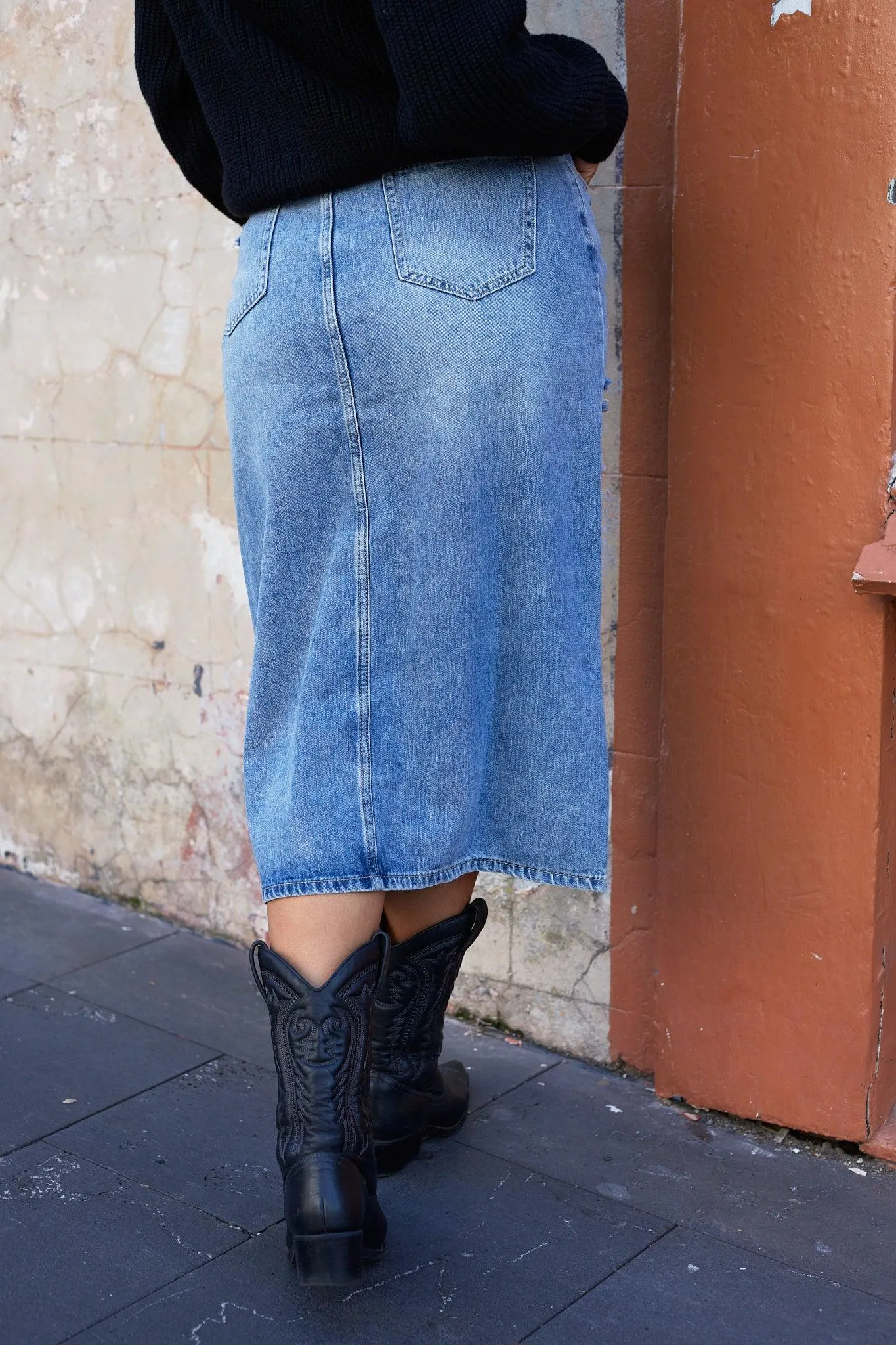 Abilane Skirt - Blue Denim