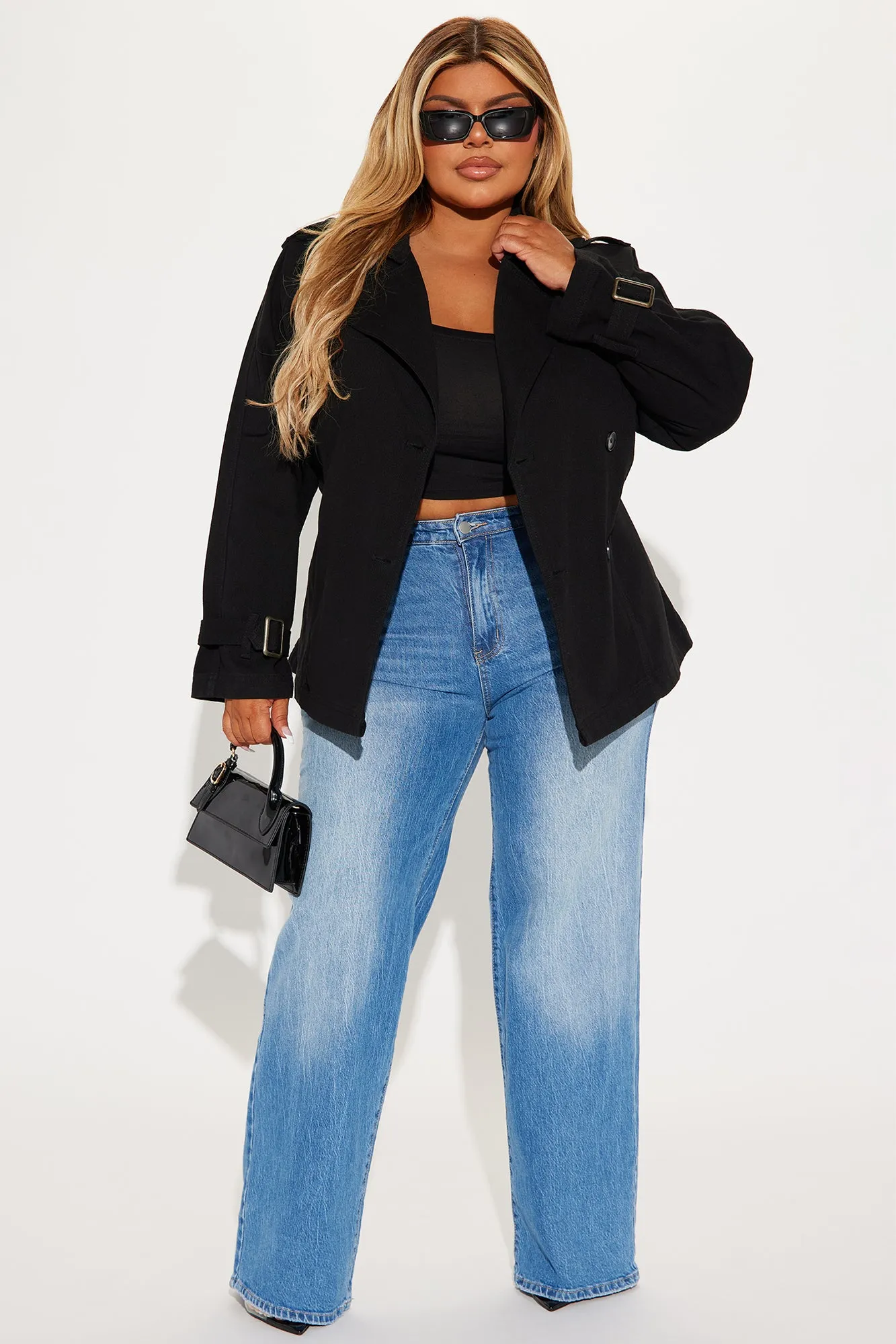 All Around Town Denim Coat - Black