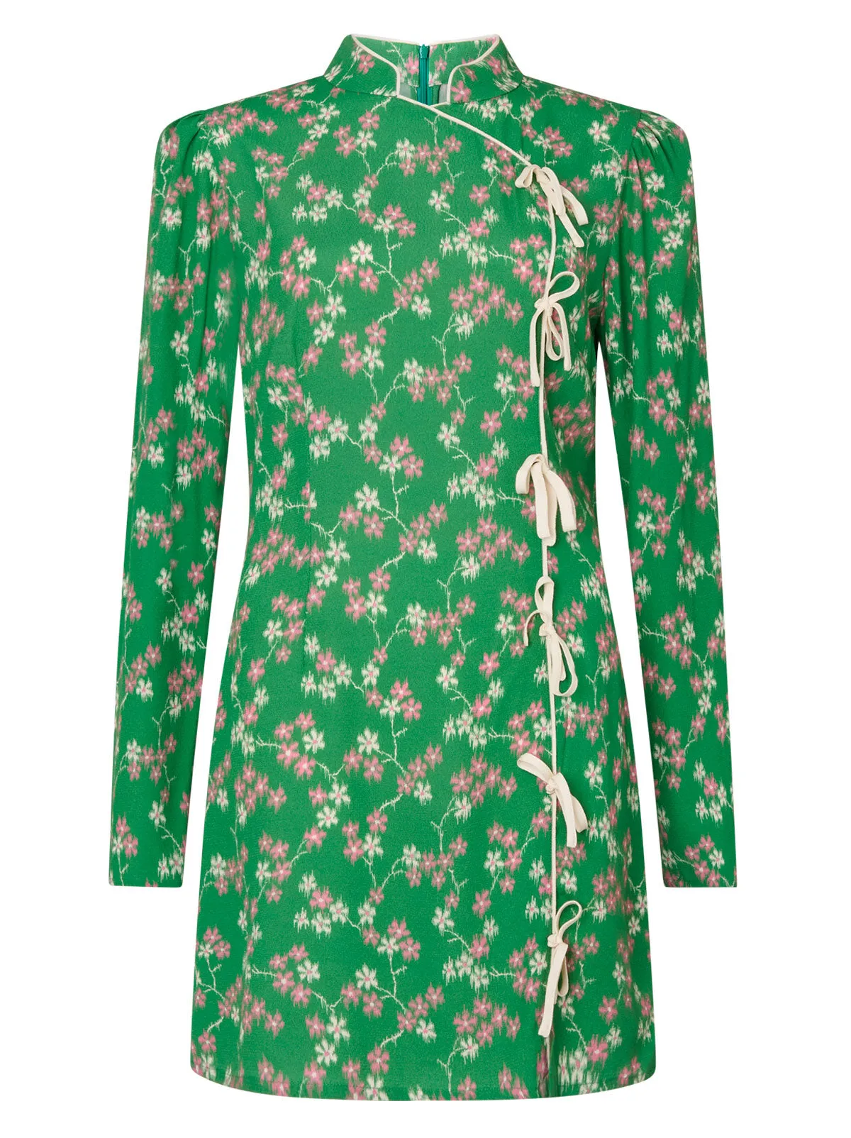 Allegra Green Floral Mini Dress