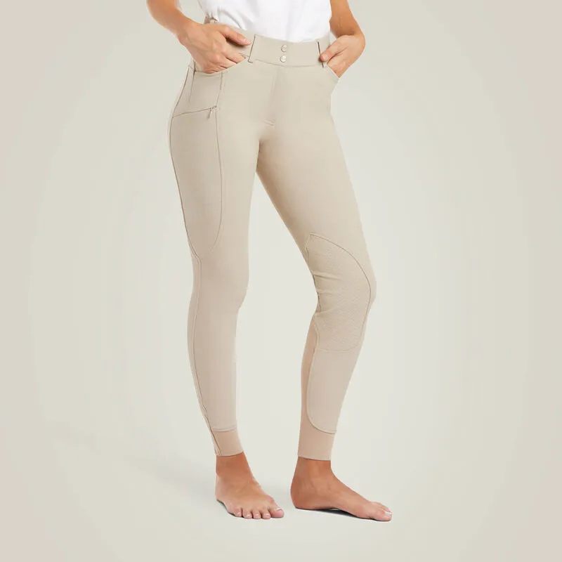 Ariat® Women's "Prelude" Knee Patch Breeches - Olympia Tan