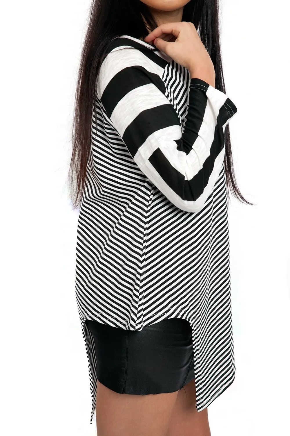 Asymmetric Striped Top