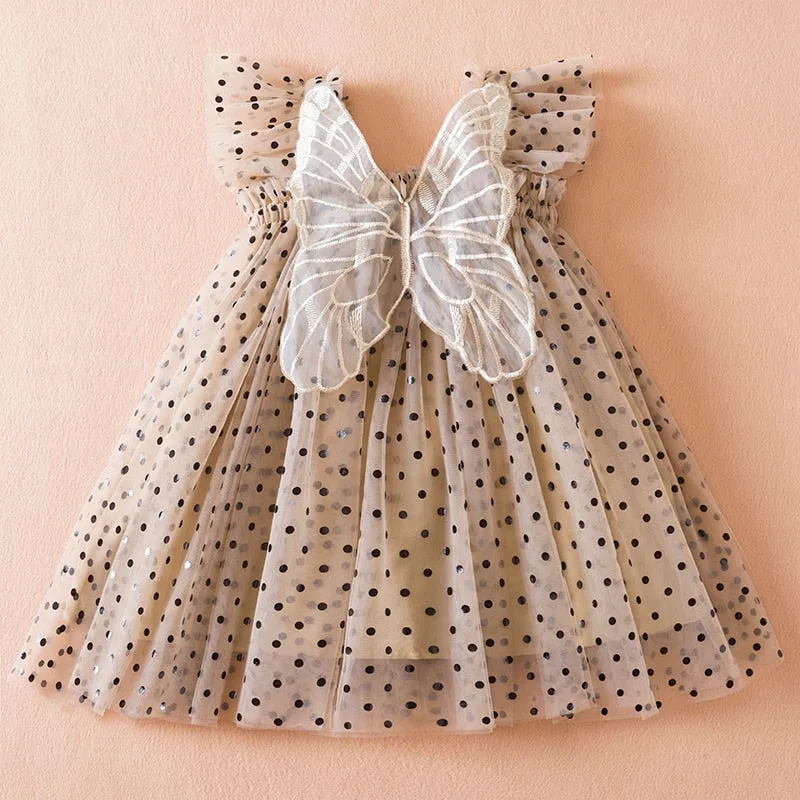 Baby Girl Princess Dress with Butterfly Wings - Girls 1 year to 5 years