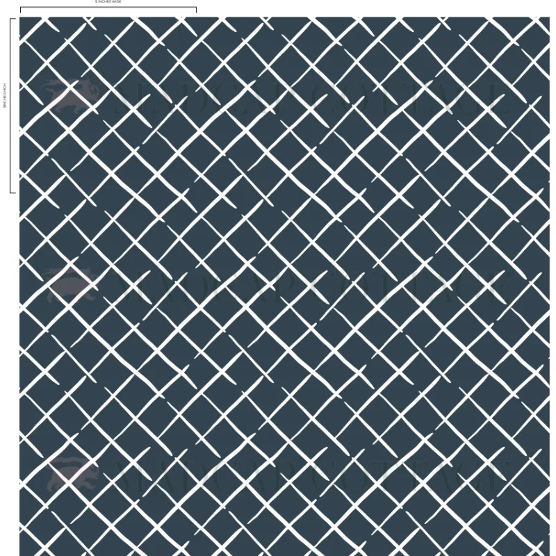 Bahama Court Navy Blue Wallpaper