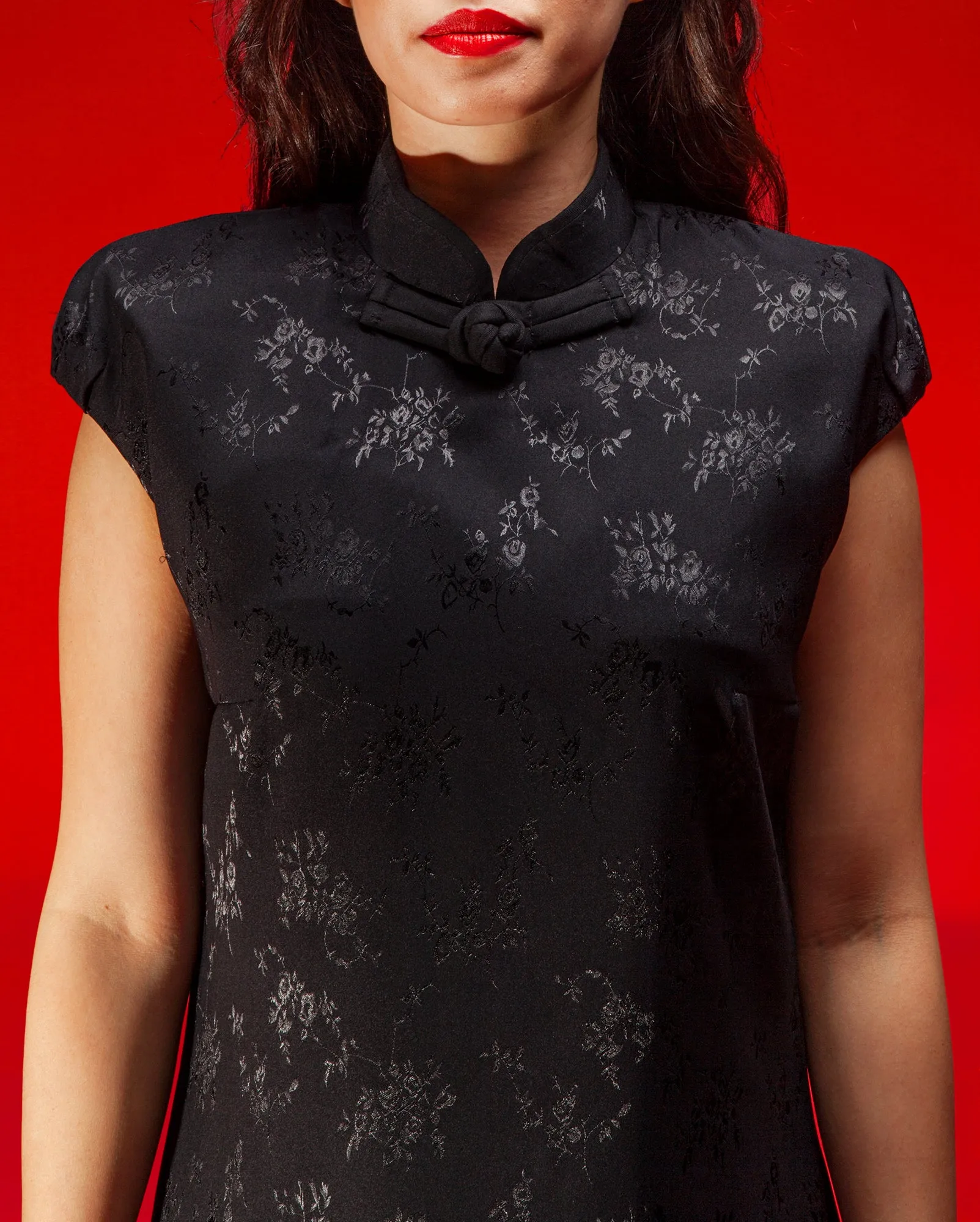 Bahu Cheongsam (Black)