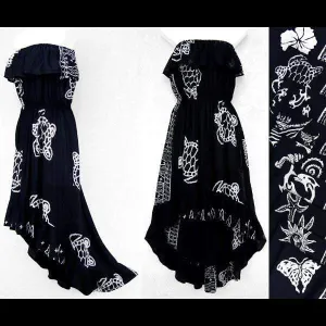 Batik Black and White Flamenco Dress