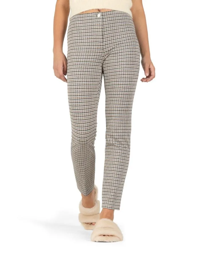 Cambio Ros Micro Check Ankle Pant