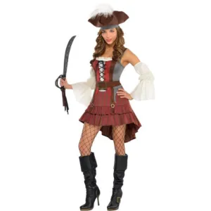 Castaway Pirate Women's Costume