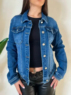 Christa Denim Jacket (Dark Denim)