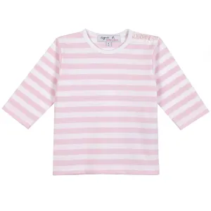 Classic Striped Baby Tee - Pink