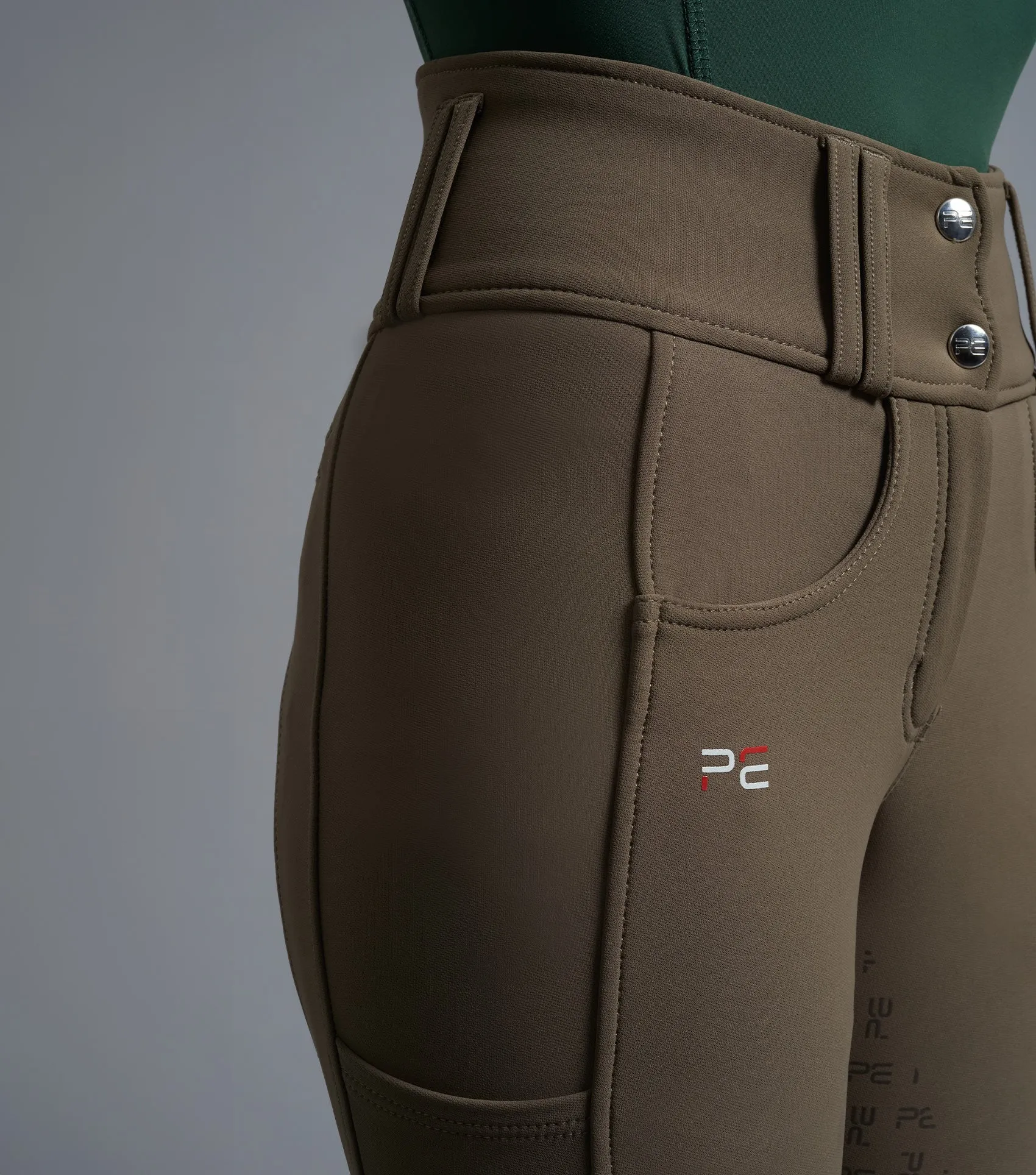 Coco II Ladies Gel Full Seat Riding Breeches Walnut