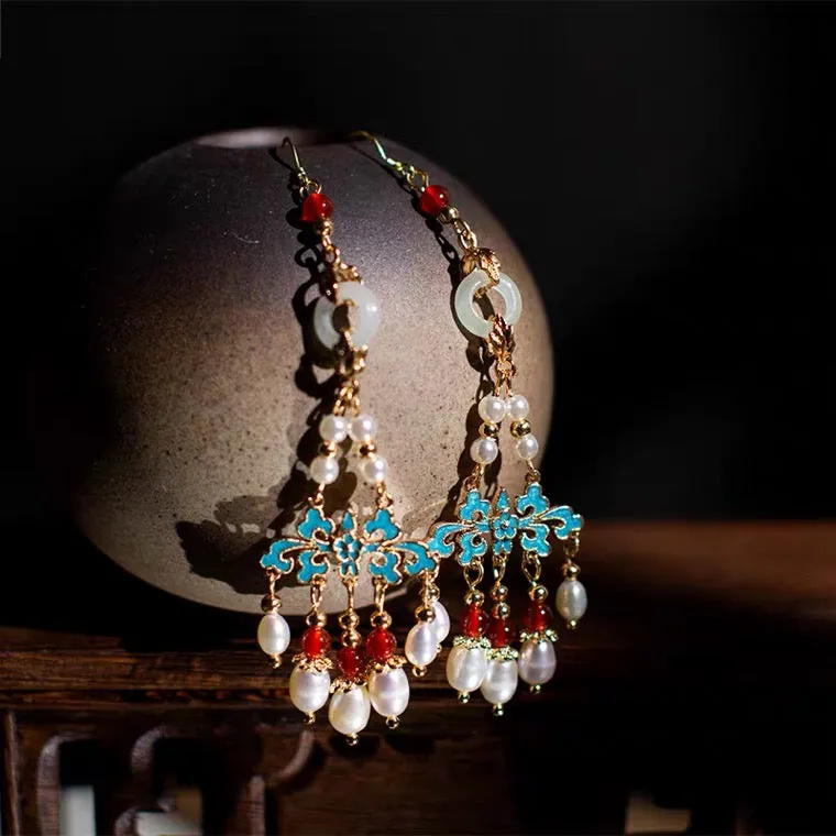 Dangle Earrings: Ming Palace