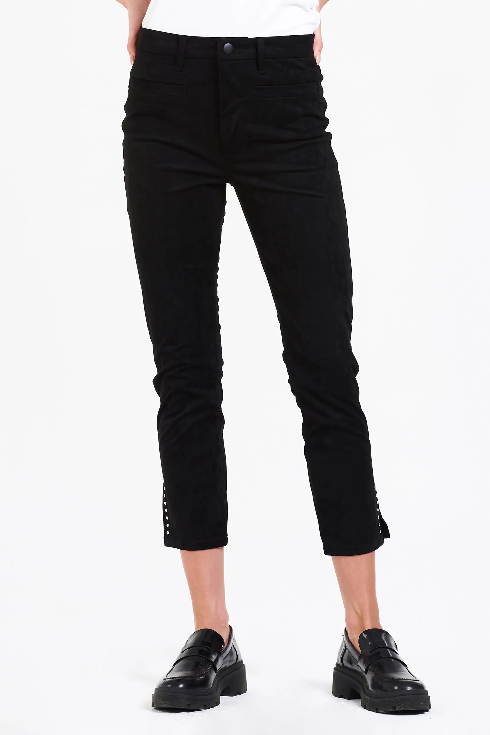 Dear John Stella Black Slim Super High Rise Crop