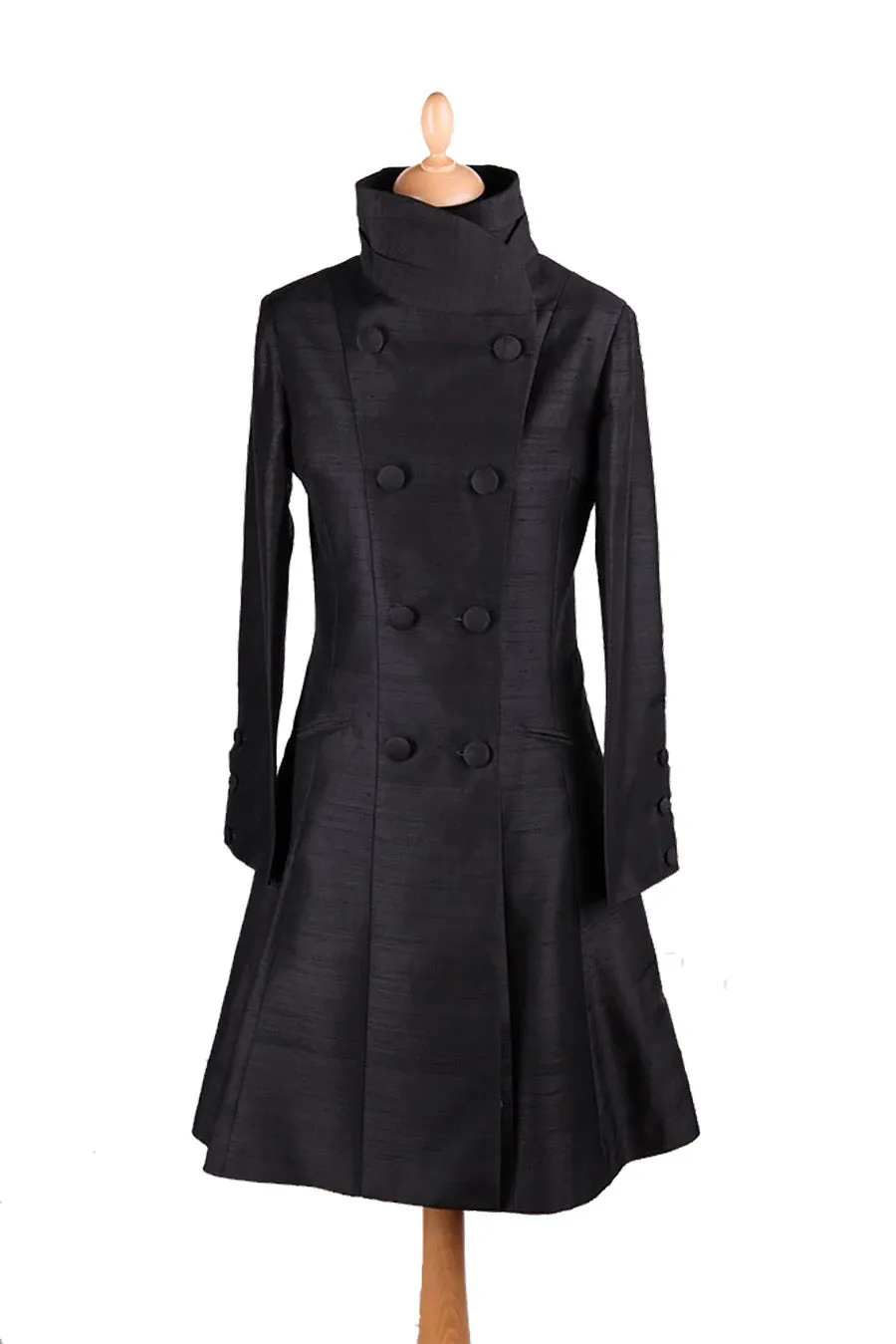 Delphine Coat in Liquorice - Sale