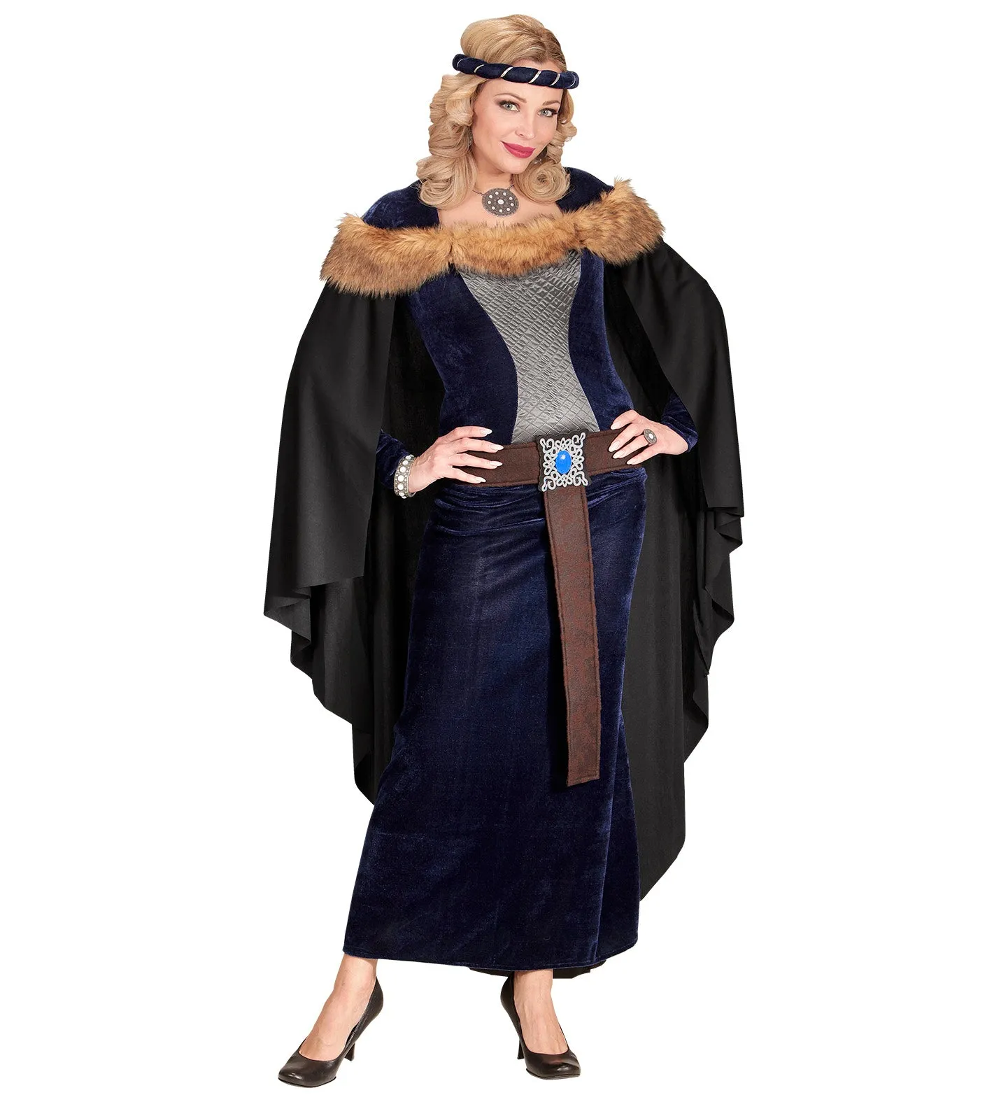 Deluxe Medieval Princess Costume Blue