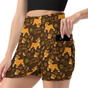 Disney Lion King Little King Athletic A-Line Skirt With Pocket