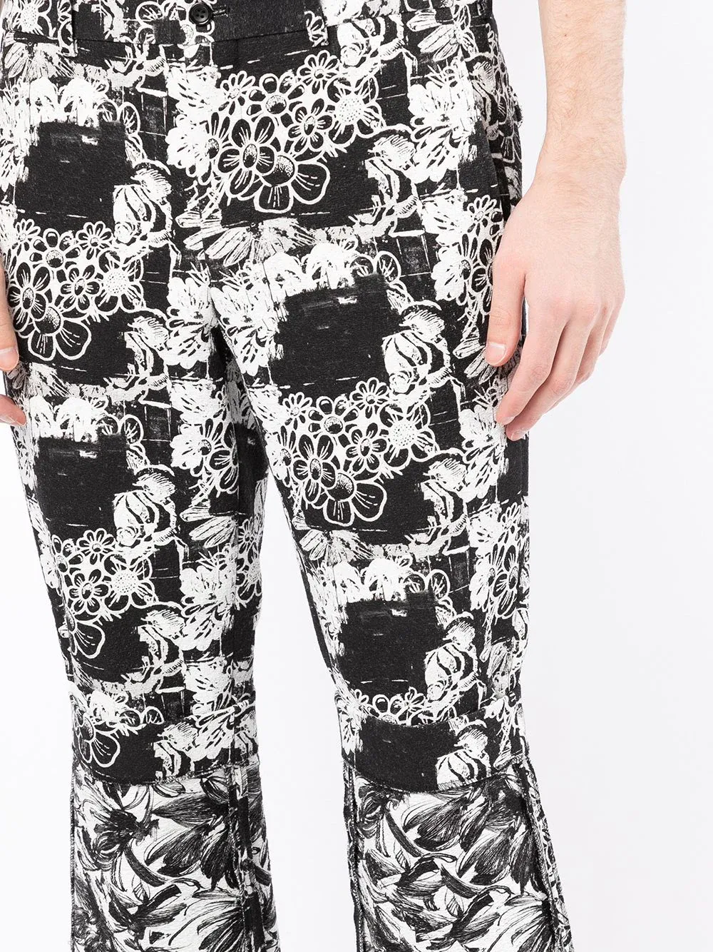 Double-Sided Floral Pants