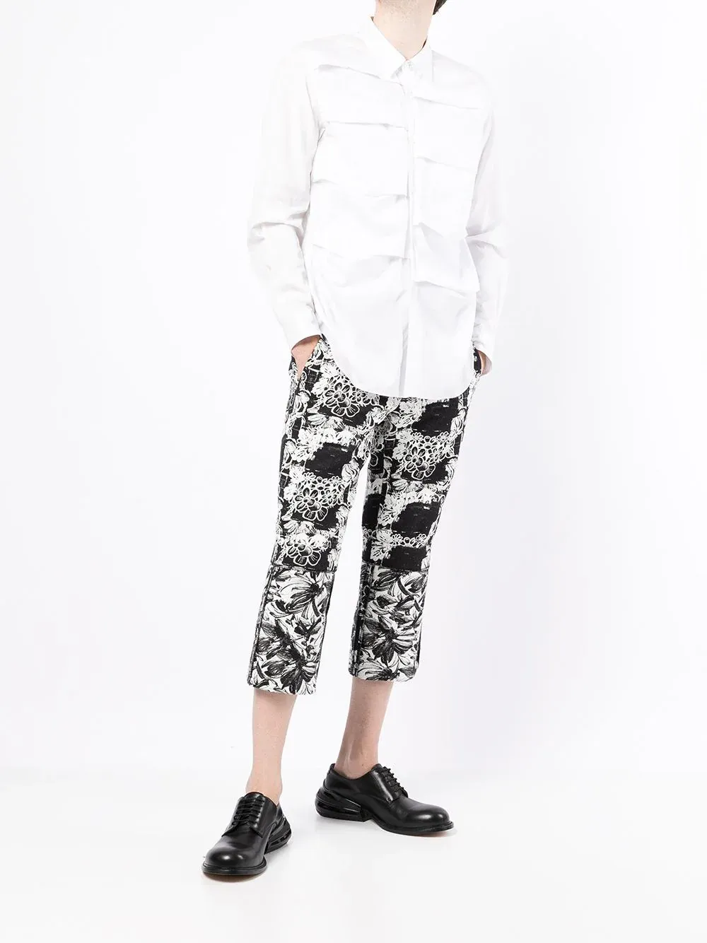 Double-Sided Floral Pants