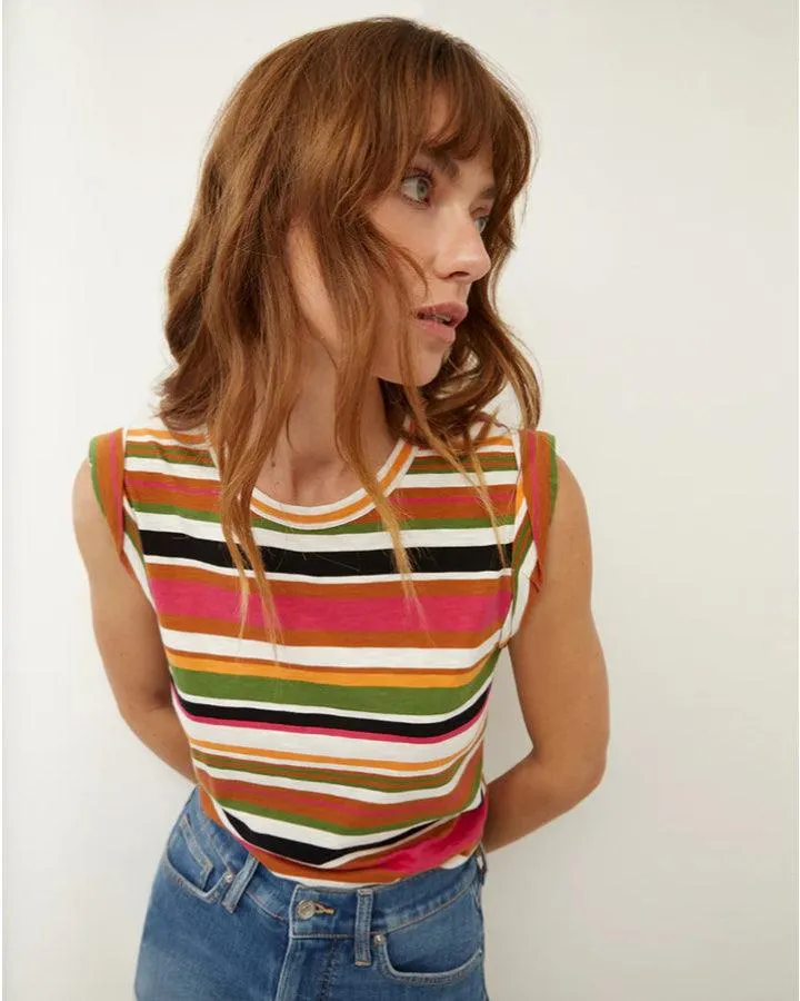 Dree Striped Muscle Tee Multi