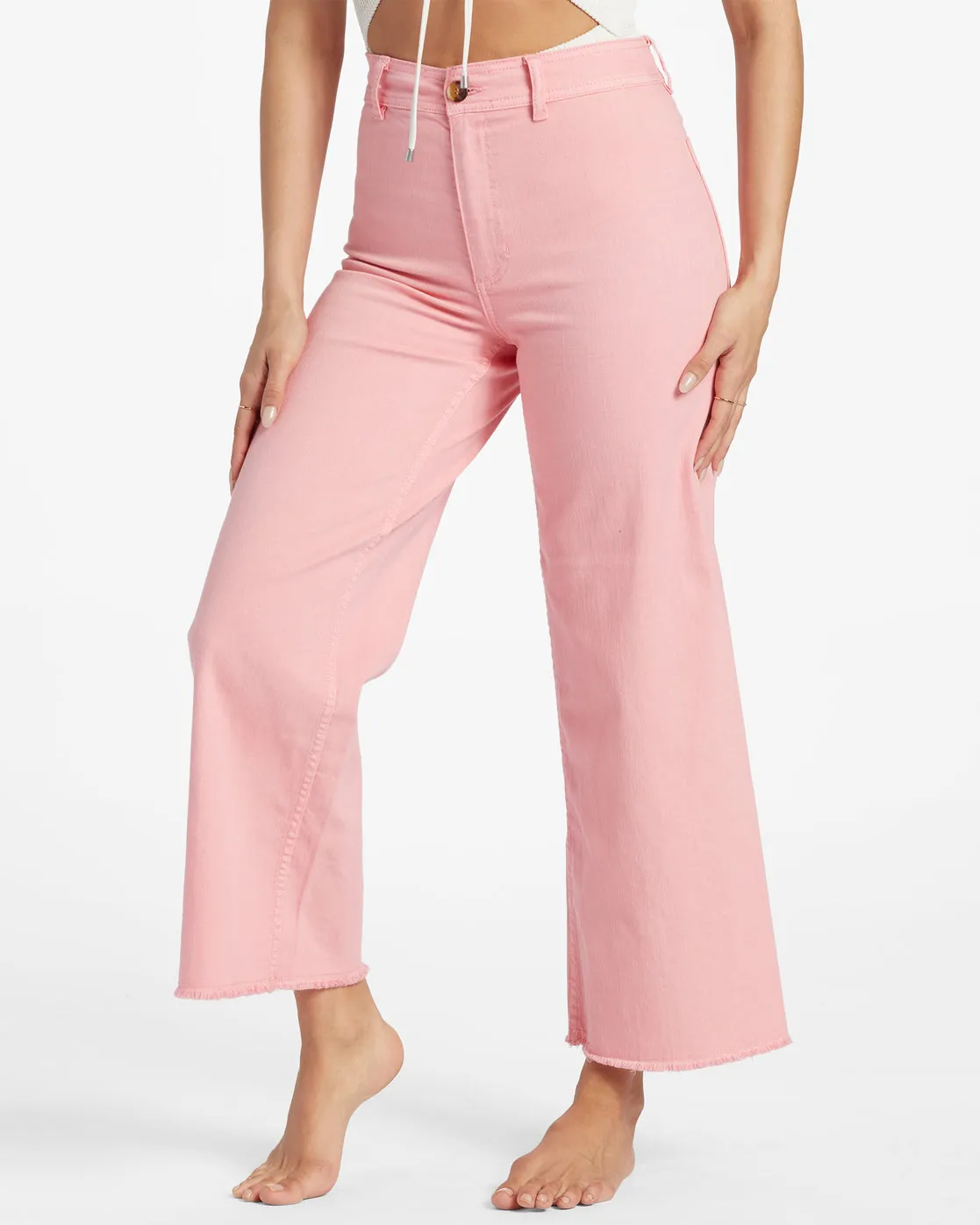 Free Fall High-Waist Pants - Flamingo