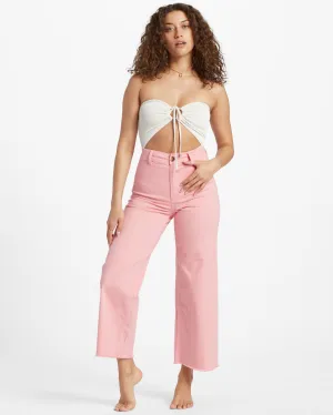 Free Fall High-Waist Pants - Flamingo