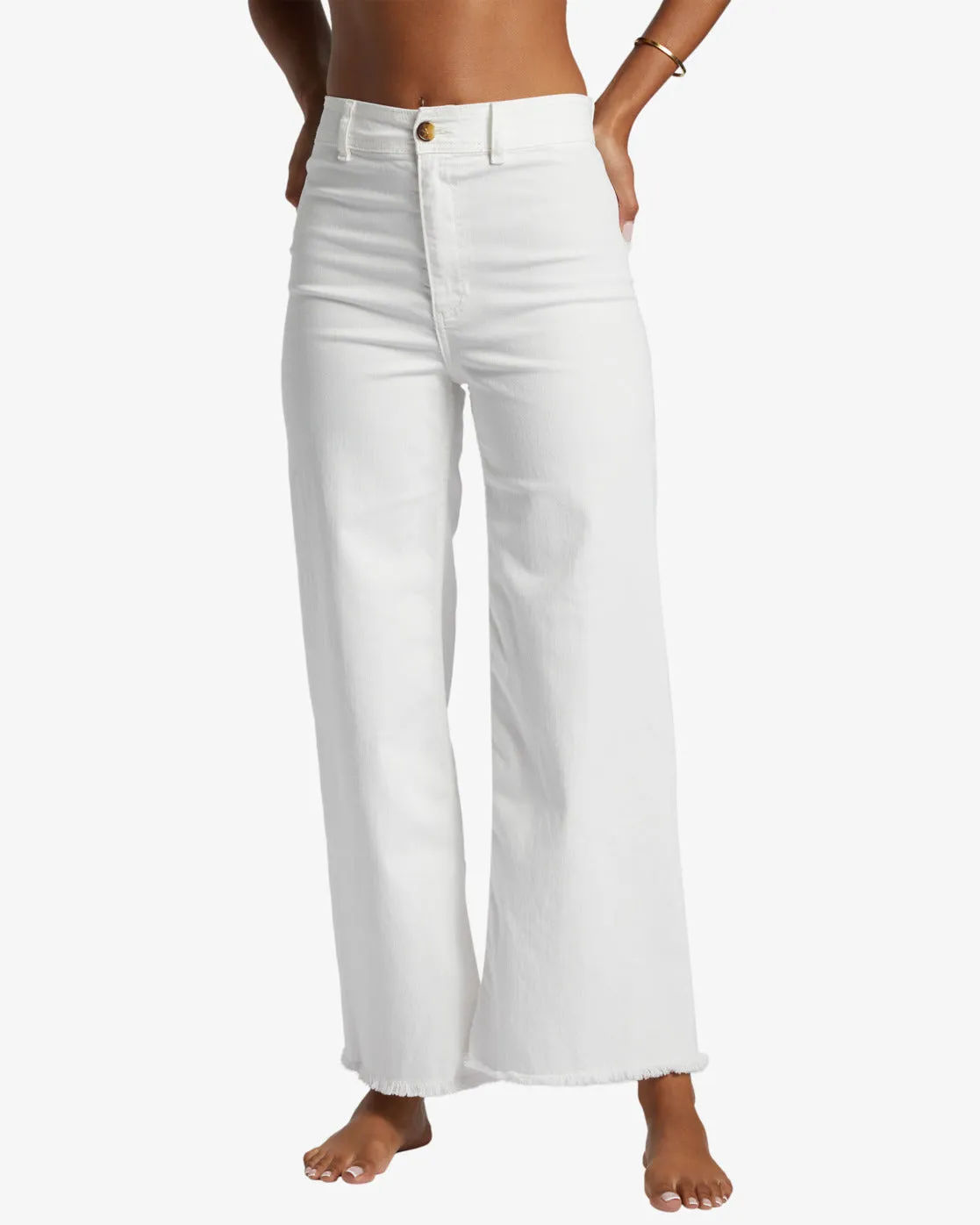 Free Fall High-Waist Pants - Salt Crystal 1