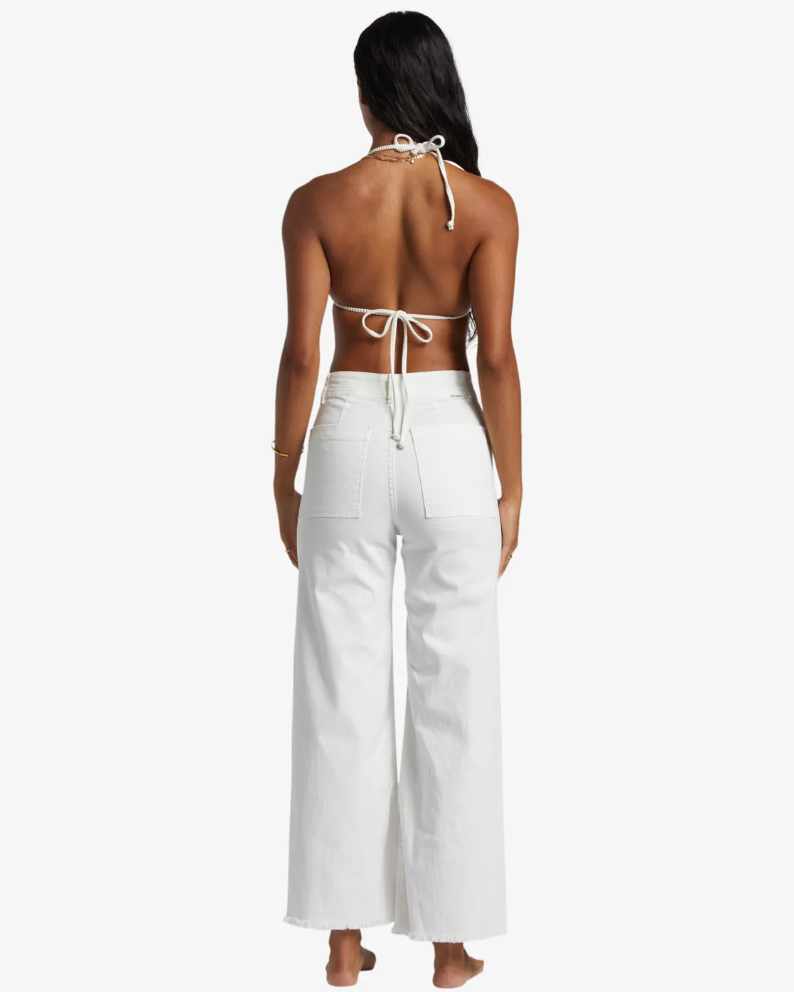 Free Fall High-Waist Pants - Salt Crystal 1