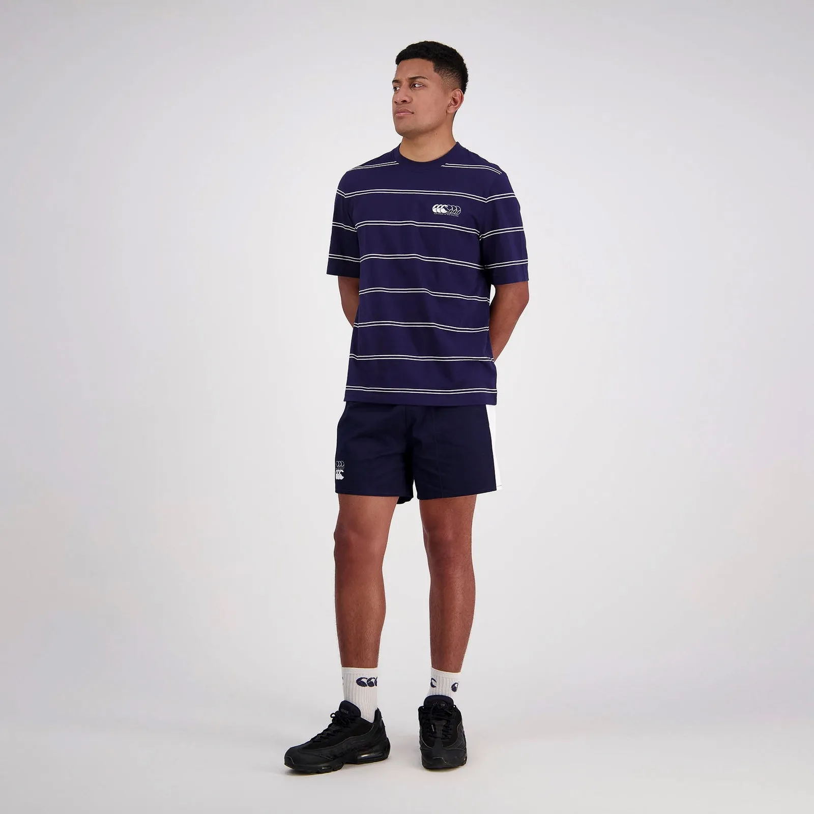 Fundamentals Yarn Dye Tee H1 24 - navy