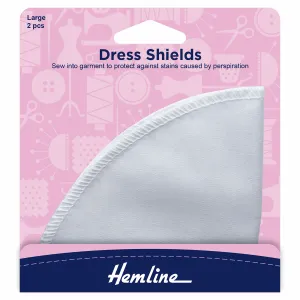 Hemline Full Sleeve Dress Shields - Large