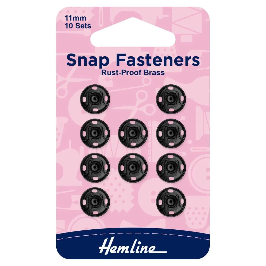 Hemline Sew on Metal Snap Fasteners