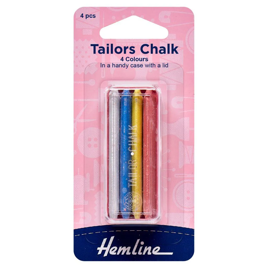 Hemline Tailors Chalk - Pack of 4 colours