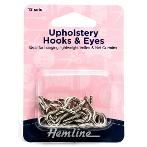 Hemline Upholstery Hooks and Eyes