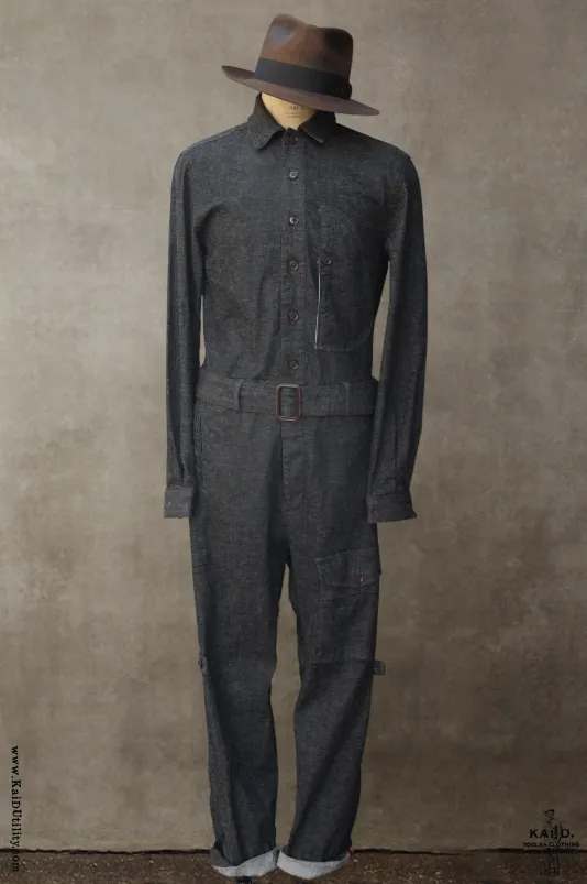 Lindbergh Flight Suit - Cotton linen denim - S, M, L