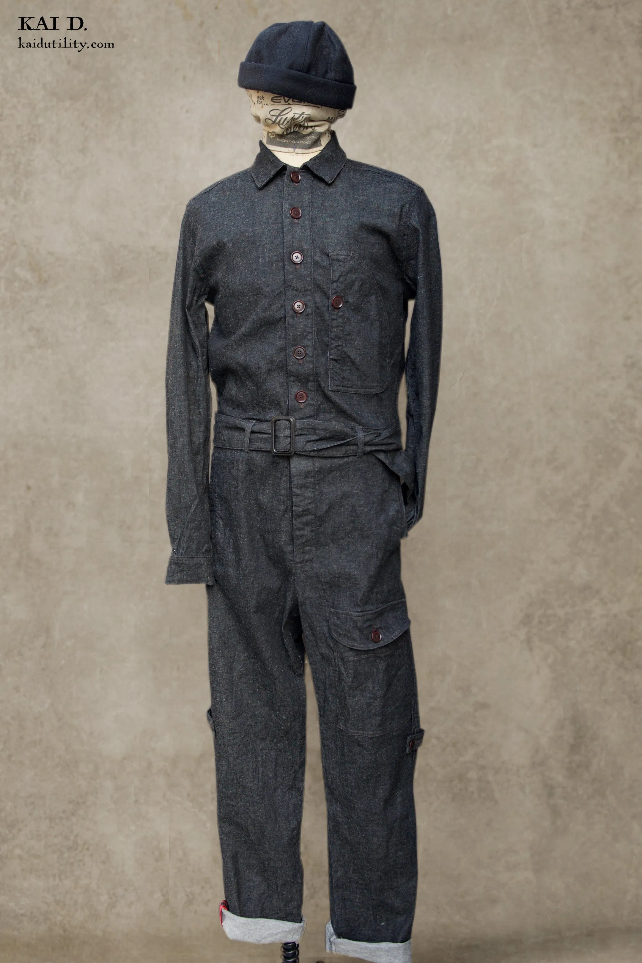 Lindbergh Flight Suit - Cotton linen denim - S, M, L