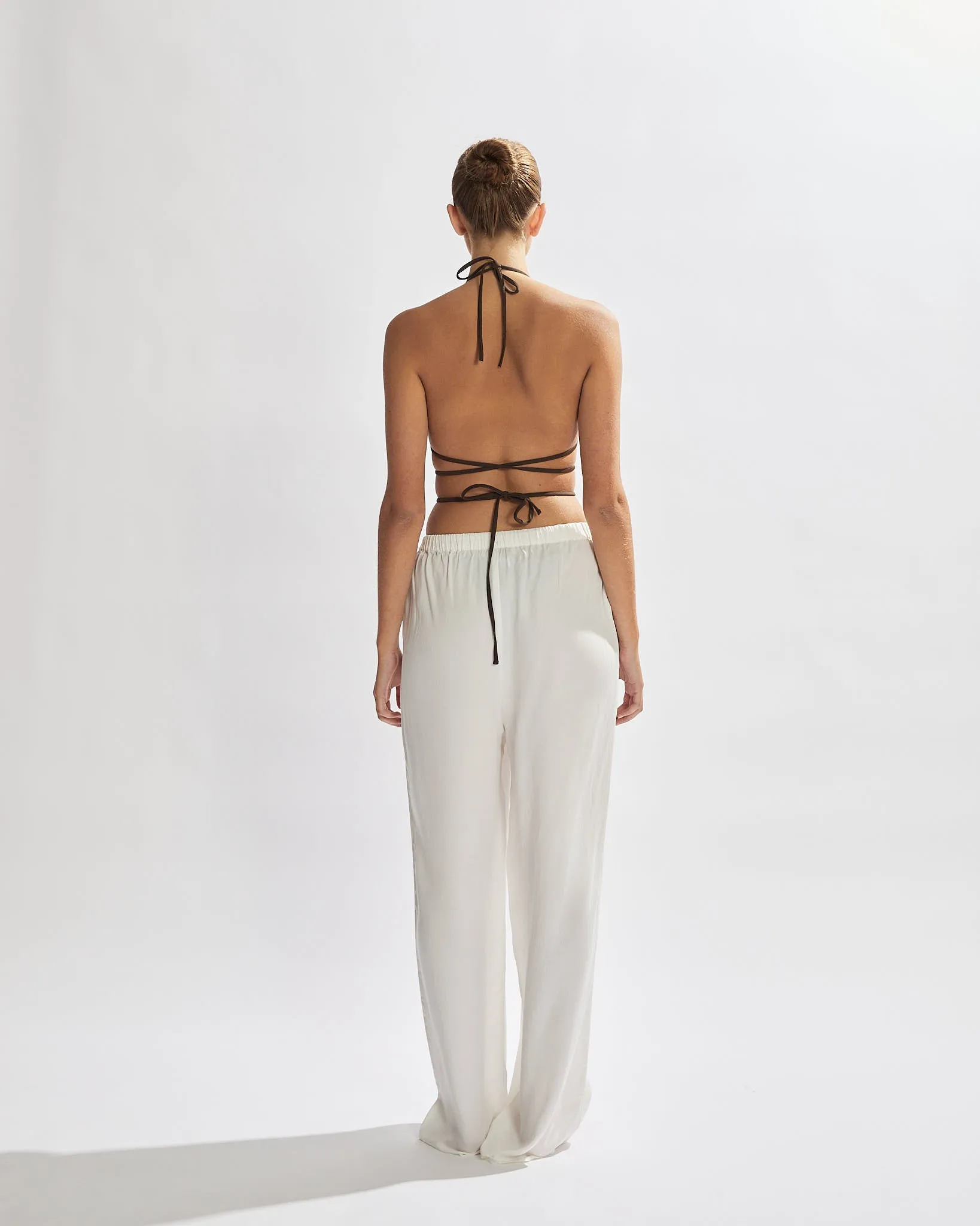 Mandy Pants Ivory Cropped