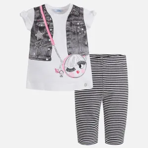 Mayoral Striped Legging Set