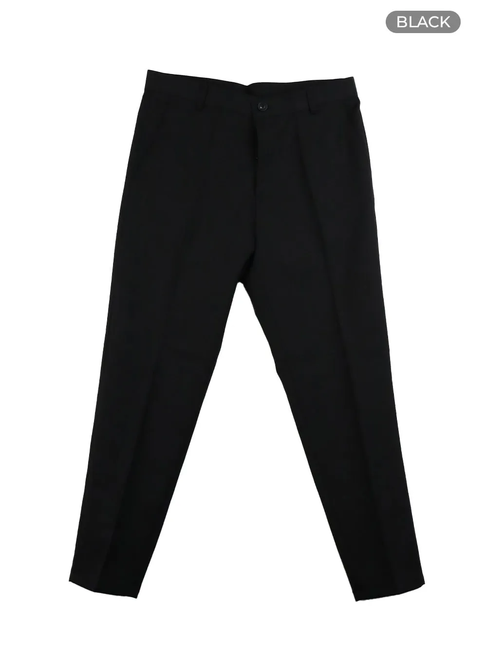 Men's Cropped Slim Fit Tailored Pants IY410