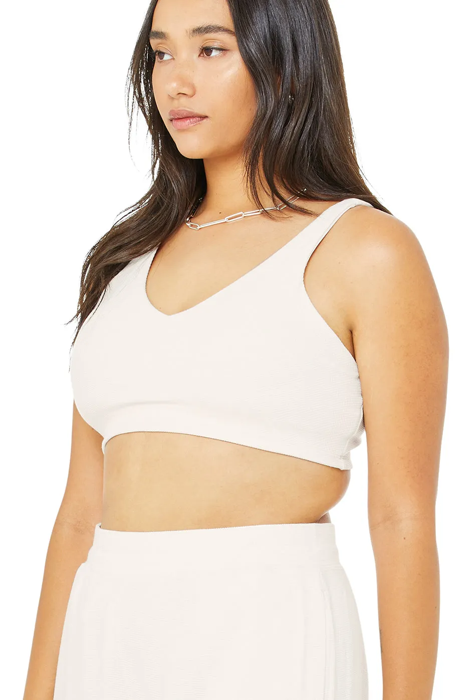 Micro Waffle Pleasant Bra - Ivory