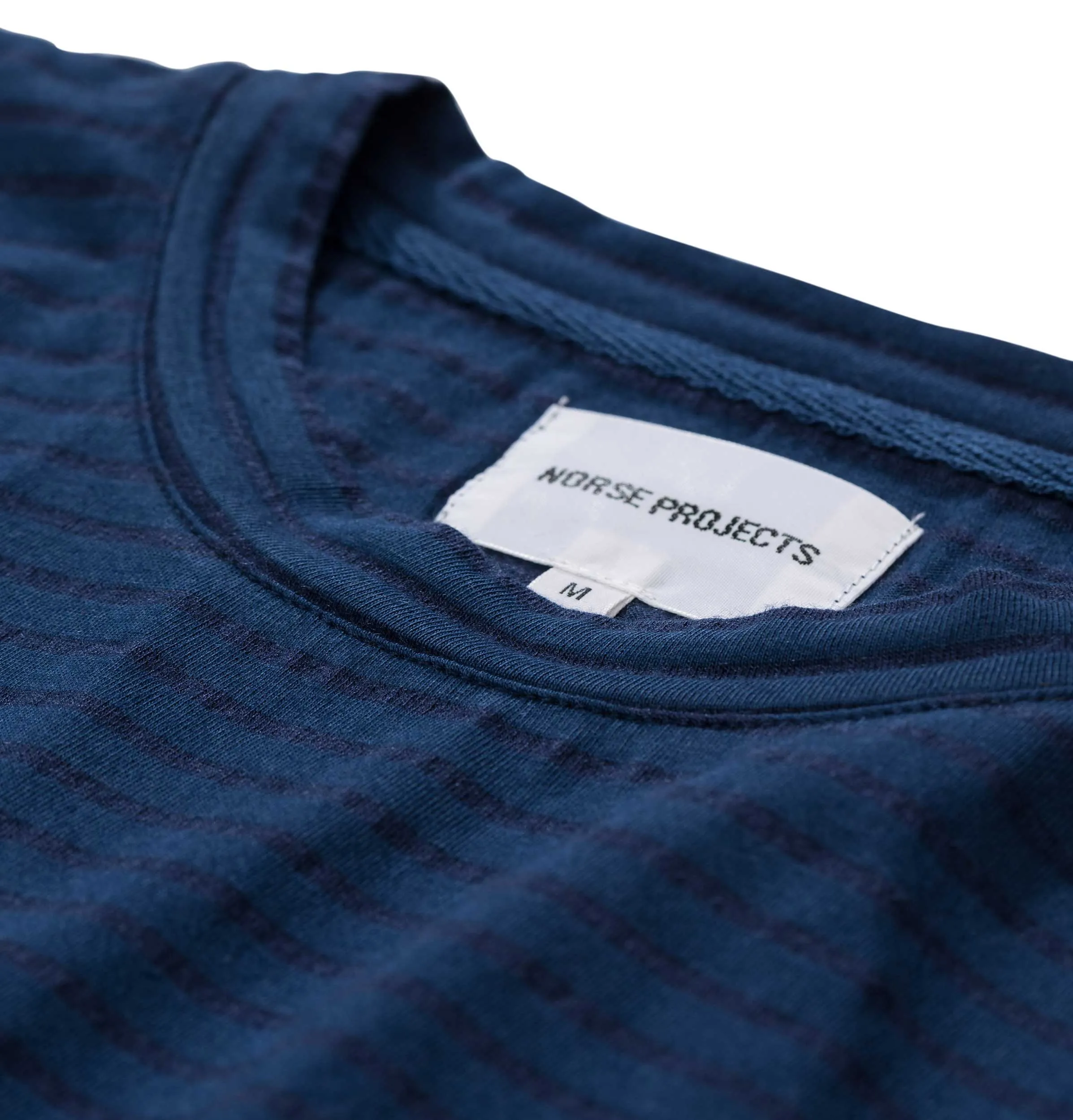 Norse Projects Niels Indigo Stripe T-Shirt – Indigo