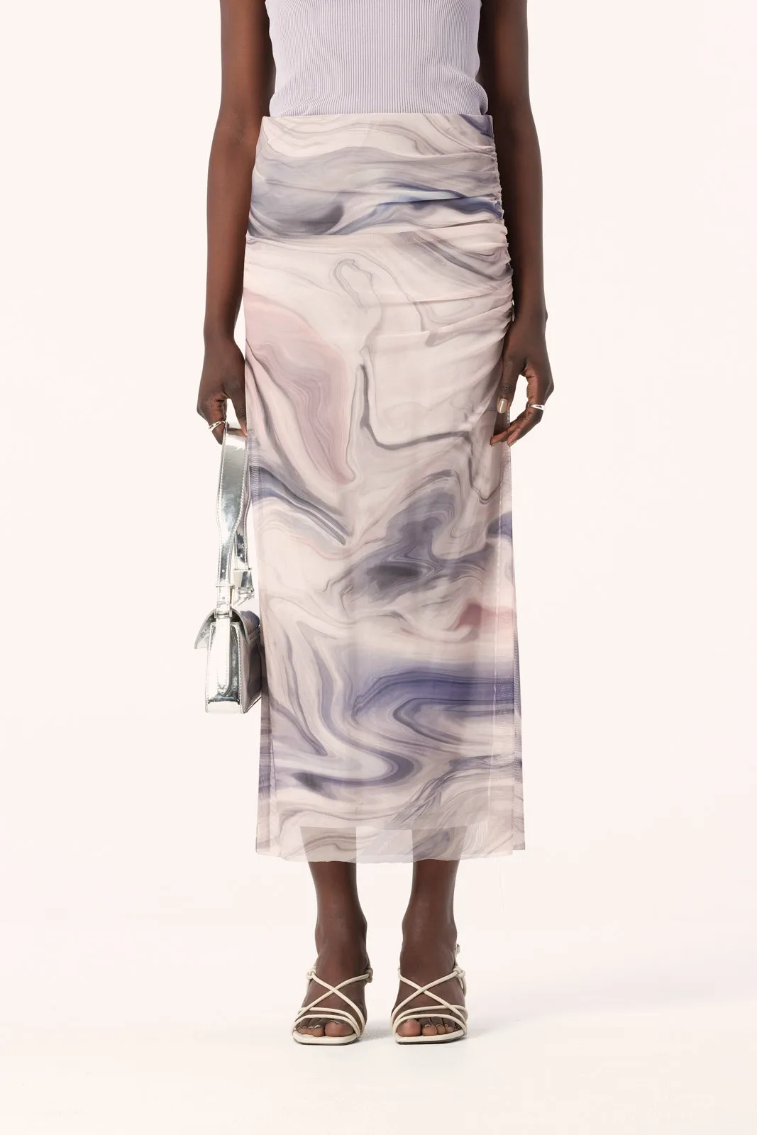 Nura Skirt Orbit Print