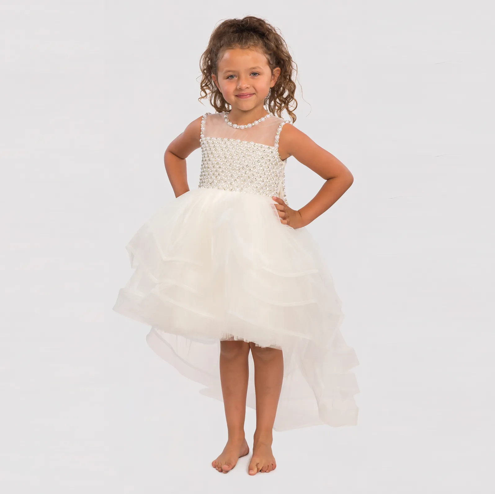 Pearly Beauty Girls Formal Dress