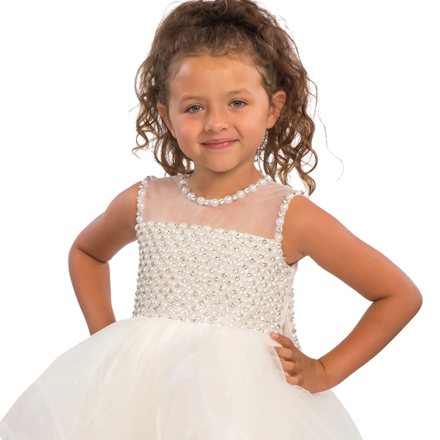 Pearly Beauty Girls Formal Dress