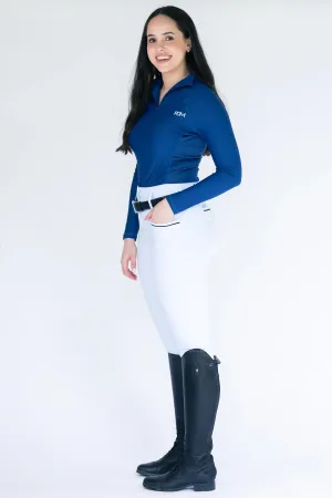 Podium Equestrian Pro Tech Competition Hybrid Breeches - White