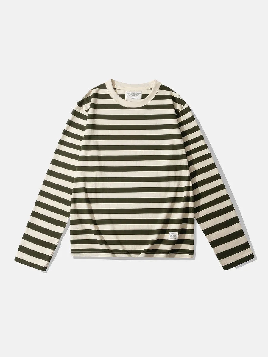 Retro Striped Long-sleeve Deck T-shirt